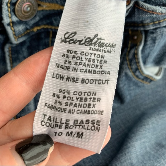 Levi STRAUSS LOW RISE BOOTCUT WOMENS DENIM JEANS SIZE 10 - Picture 10 of 12